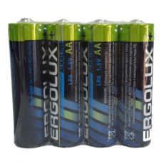 Батарейка Ergolux Alkaline LR6 SR4 AA 2700 мА*ч 4 шт синий